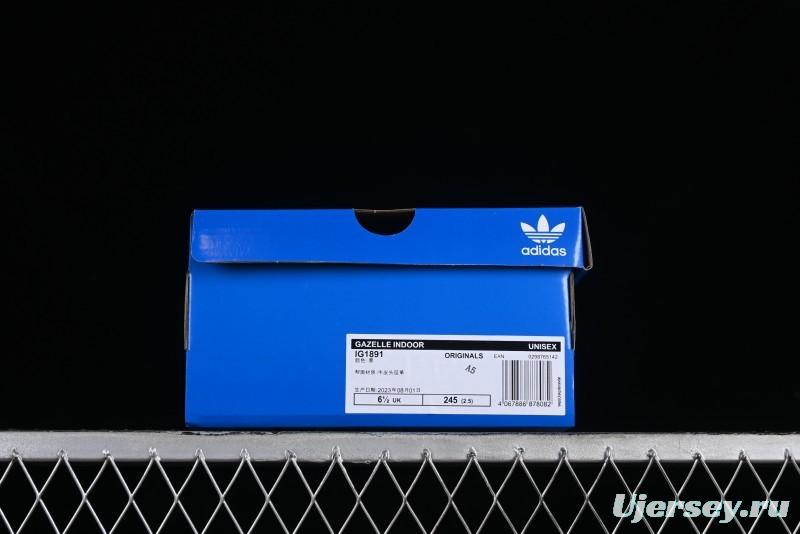 Adidas Originals Gazelle Indoor IG1891 Retro Casual Slip-Resistant Wear-Resistant Low-Top Skate Shoes