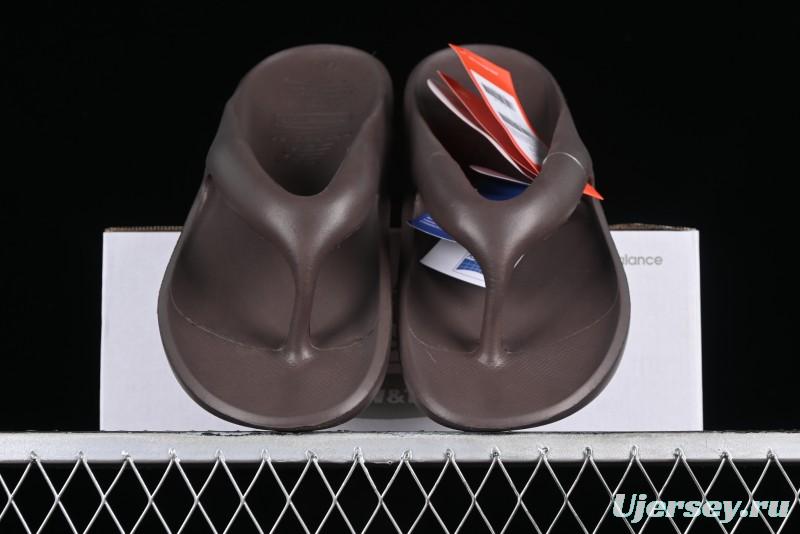 New Balance NB x TAW&TOE Co-branded Brown Ultra-Soft Cloud Cushion Beach Sandals Flip Flops - SD5601GMU