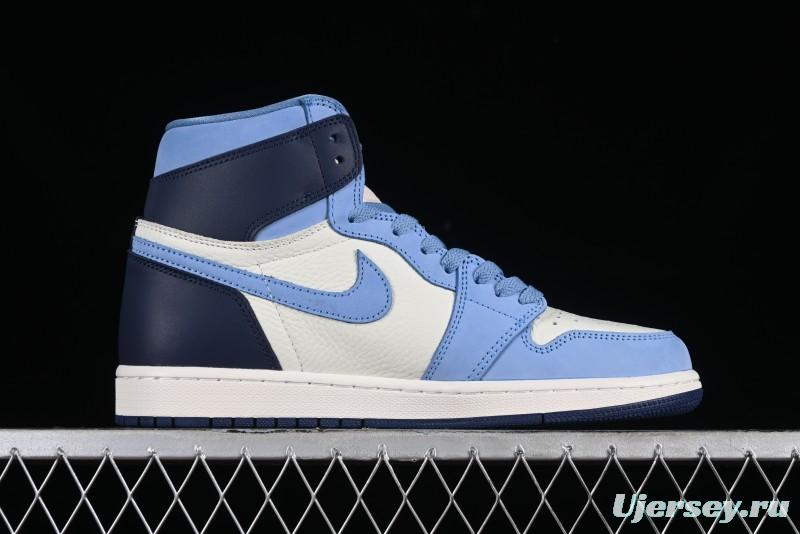 Air Jordan 1 High-Top "First in Flight" Obsidian 2.0  Basketball Shoes