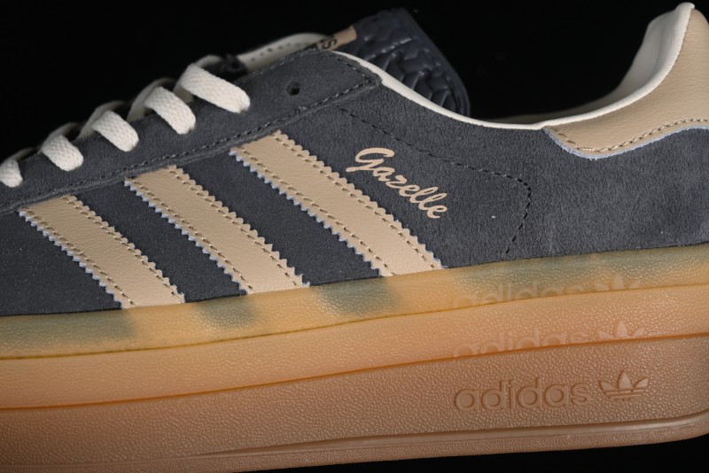 Adidas Originals Gazelle Bold IE0428 Low-Top Sneakers with Thick Sole for Casual Wear Anti-Slip and Durable - IE0428