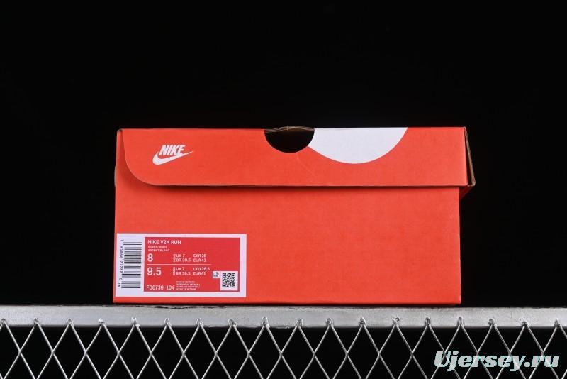 Nike Runtekk V2K Retro Low-Top Running Shoes with Cushlon Midsole and Distressed Effect - FD0736-104