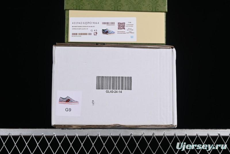 Gucci Tennis 1977 Print Sneaker Retro Casual Canvas Shoes - 02JPO9064