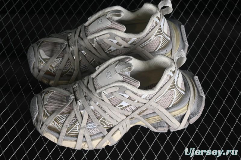 Balenciaga Phantom Sneaker 10th Generation Lace-Up Running Shoes with Transparent Heel Strap - W3XLL9191