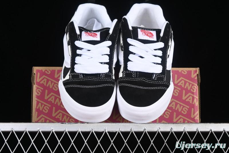 Vans Classics Knu Skool Cow Print Chunky Tongue Skate Shoes - VN0009QCB9P