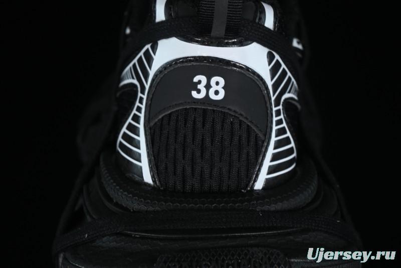 Balenciaga Phantom Sneaker 10th Generation Lace-Up Running Shoes with Transparent Heel Strap - W3XL11090