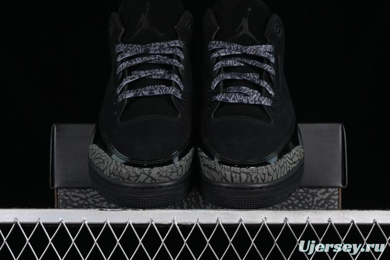 Nike Air Jordan 3 Retro Sneakers in Black with Elephant Print - CK9246-168