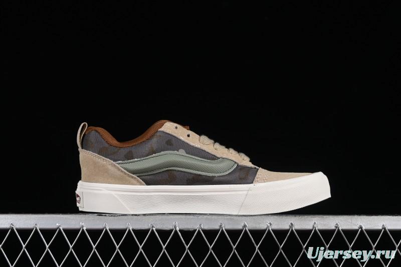 Vans Classics Knu Skool Desert Gray Green Chunky Tongue Bread Shoes - VN0007QC0WD