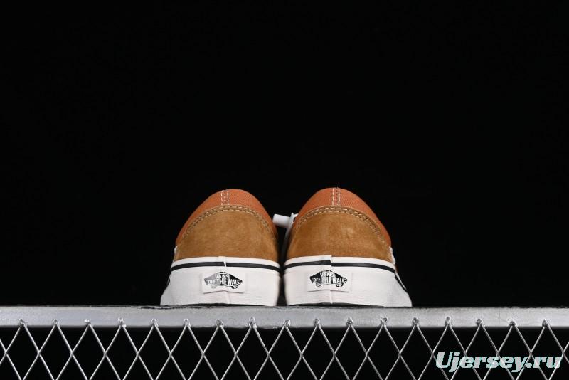 Vans Old Skool Reissue 136 High-End Series Round Toe Orange Canvas Vulcanized Shoes - VN000MT6BKQ