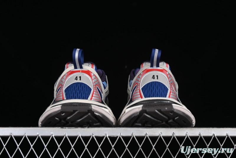 Balenciaga Phantom Sneaker 10th Generation Lace-Up Running Shoes with Transparent Heel Strap - W3XLL0525