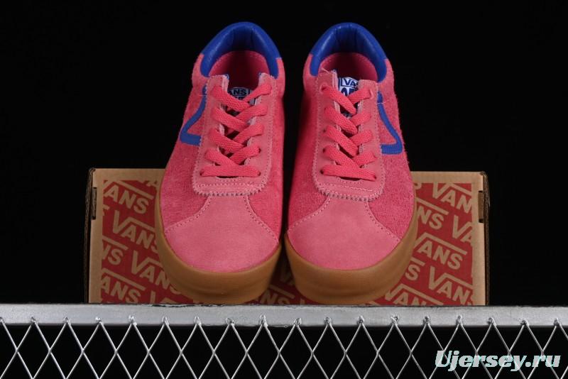 Vans Vault Og Sport Low Retro Suede Canvas Vulcanized Shoes in Dragon Fruit - VN000CQRCHL