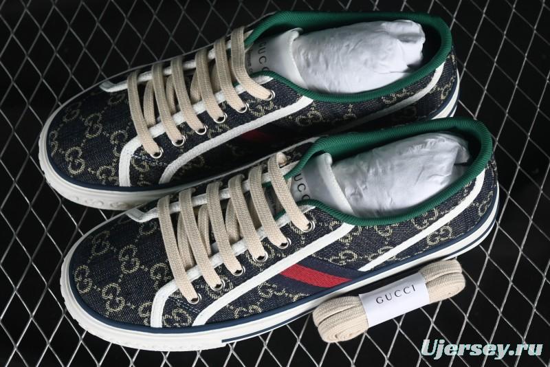 Gucci Tennis 1977 Print Sneaker Retro Casual Canvas Shoes - 02JPO9064