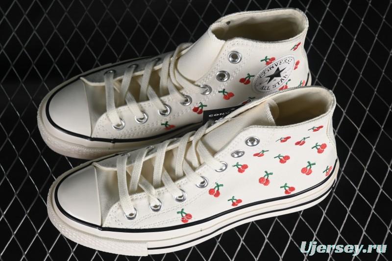 Converse Chuck 1970s Official Cherry Embroidery Canvas Sneakers - A08863C