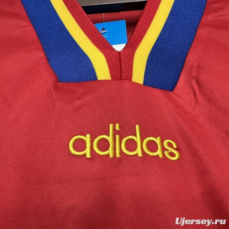 Retro 1994 Romania Away Red Jersey