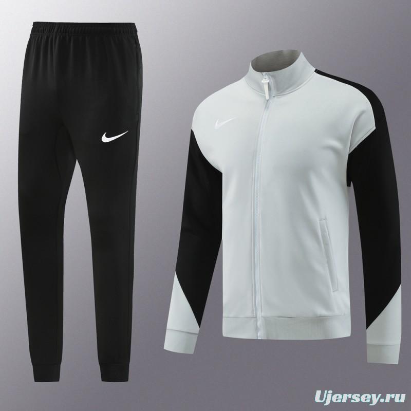 24/25 Nike Grey/Black Full Zipper Jacket +Long Pants