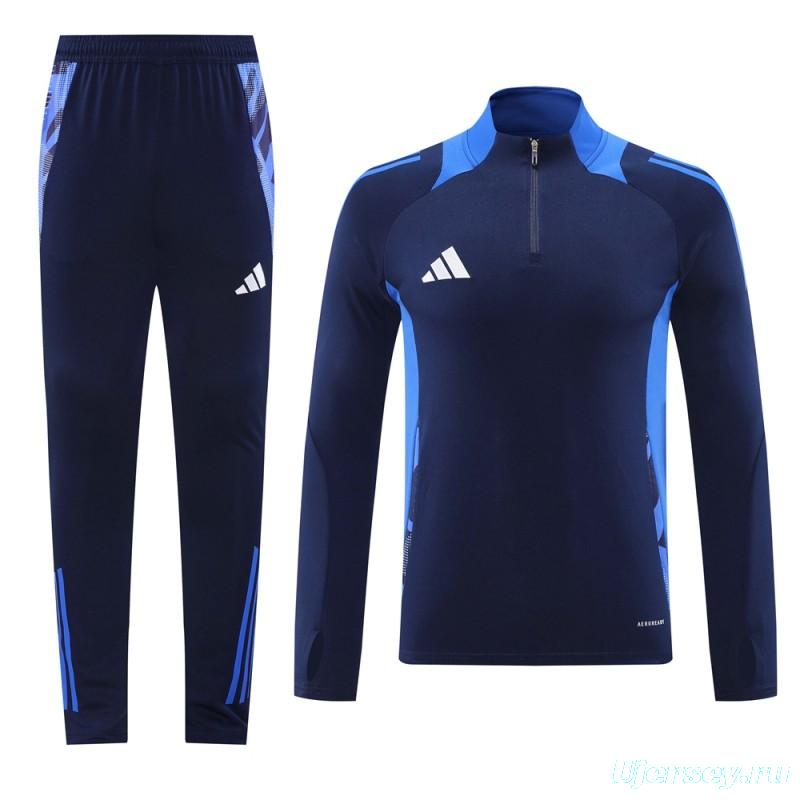 2024 Adidas Navy Half Zipper Jacket +Long Pants