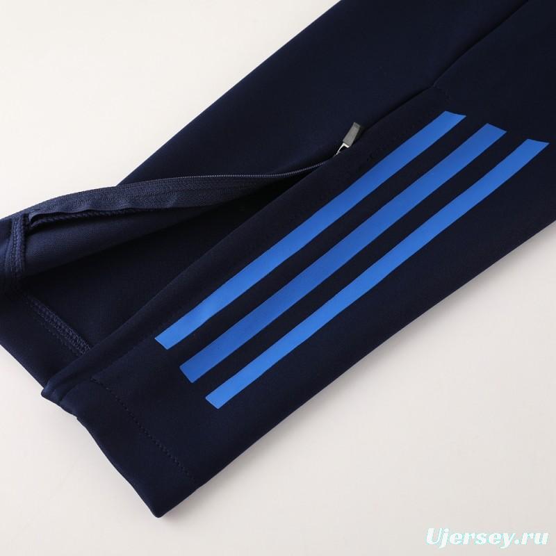 24/25 Adidas Blue Full Zipper Jacket +Long Pants