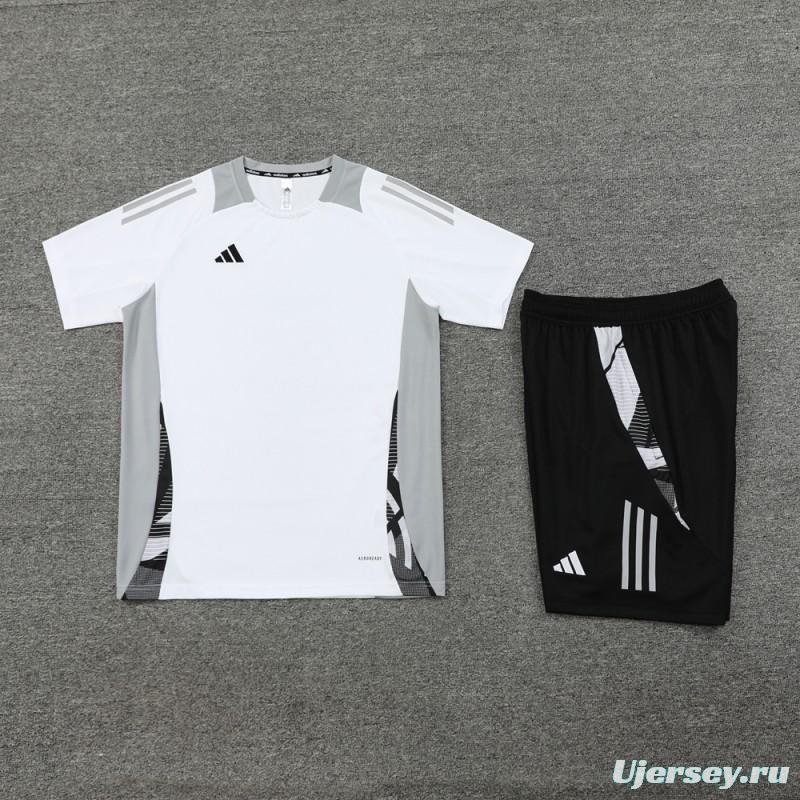 24/25 Adidas White Short Sleeve Jersey+Shorts