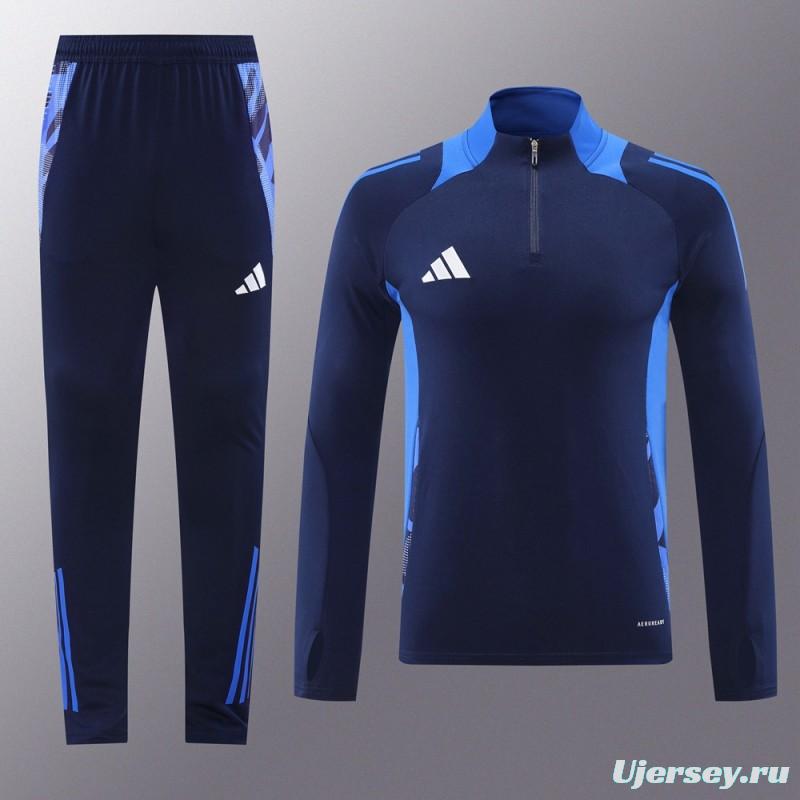 2024 Adidas Navy Half Zipper Jacket +Long Pants