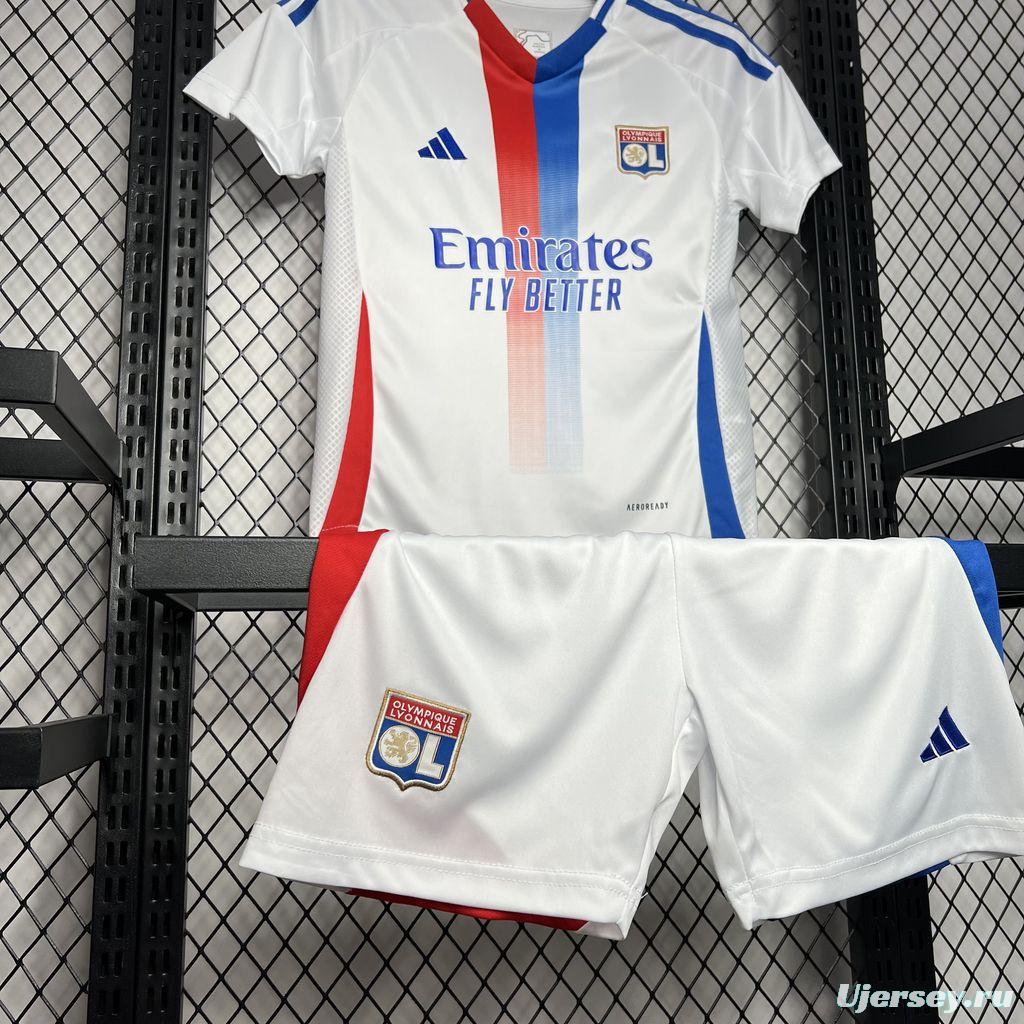 24/25 Kids Olympique Lyonnais Home Jersey