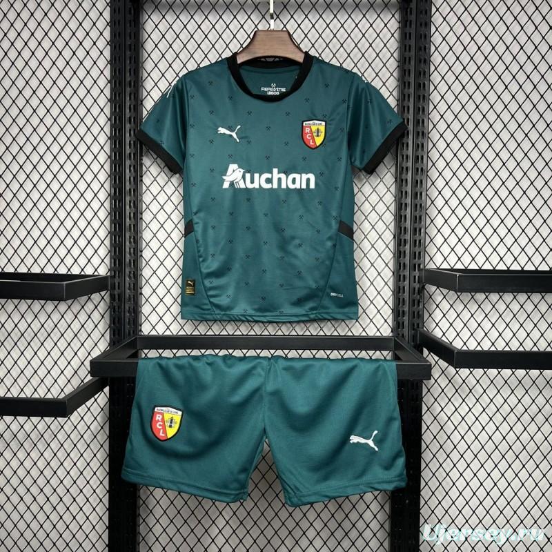 24/25 Kids RC Lens Away Green Jersey