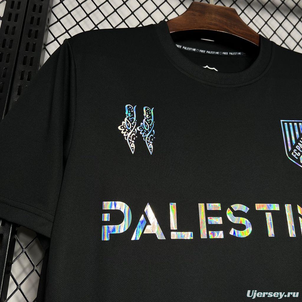 24/25 CD Palestino x Balmain Black T-Shirts