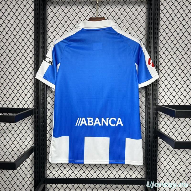 24/25 Deportivo De La Coruna Home Jersey