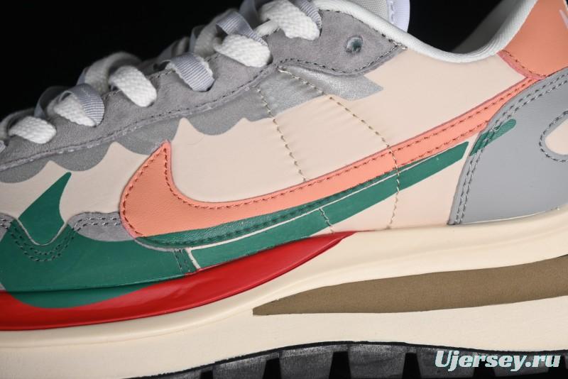 Nike Sacai VaporWaffle 3.0 Deconstructed Sneakers with Overlapping Swoosh and Dual Tongue - DD1875-107