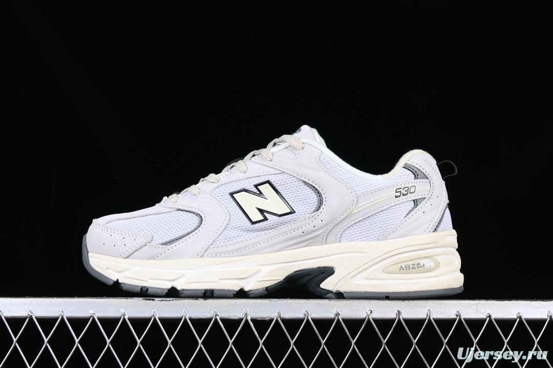 New Balance 530 Series Leather Distressed Retro Casual Running Shoes - MR530DG