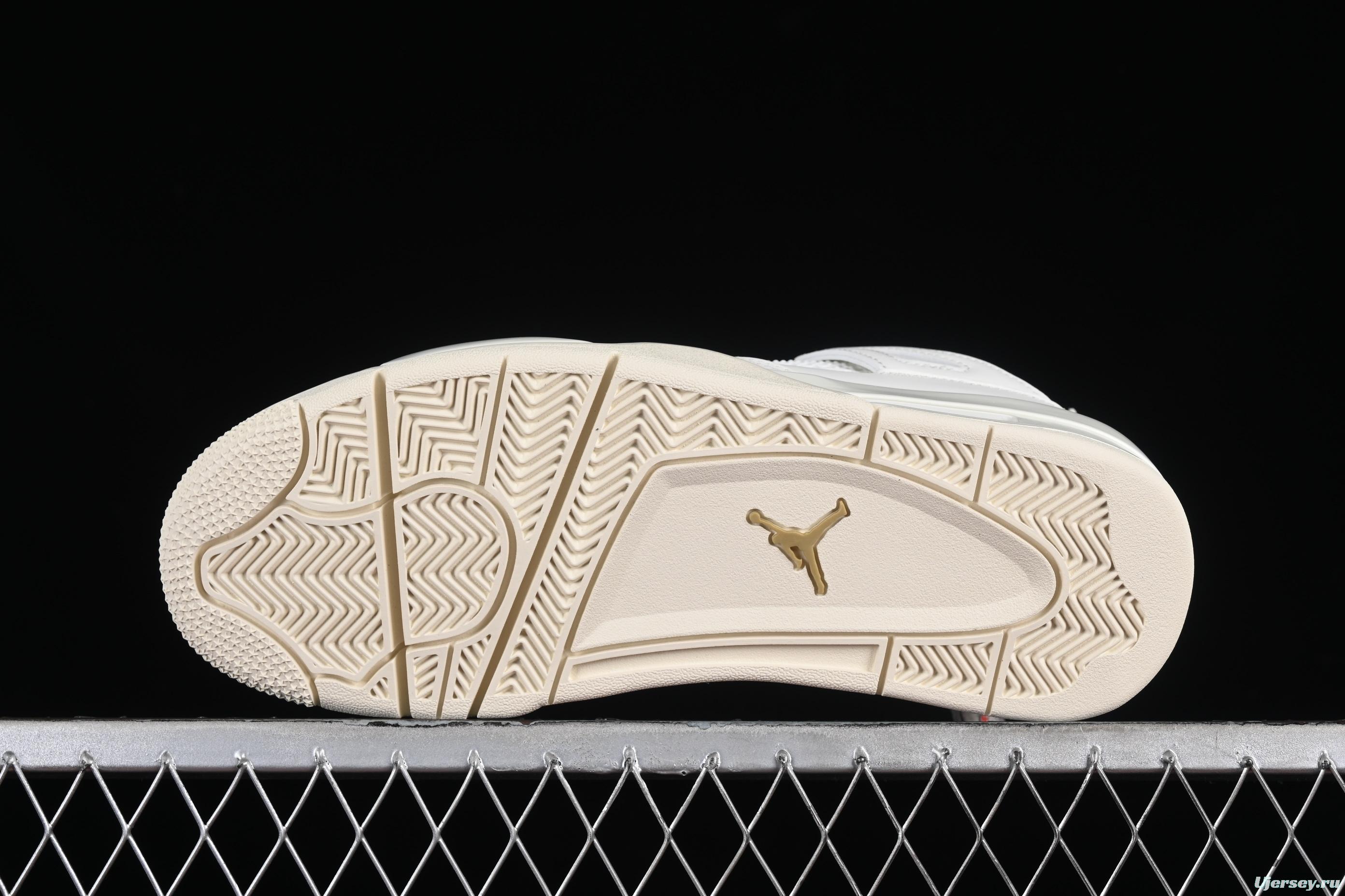 Nike Air Jordan 4 Retro Metallic Gold Basketball Shoes - AQ9129-170