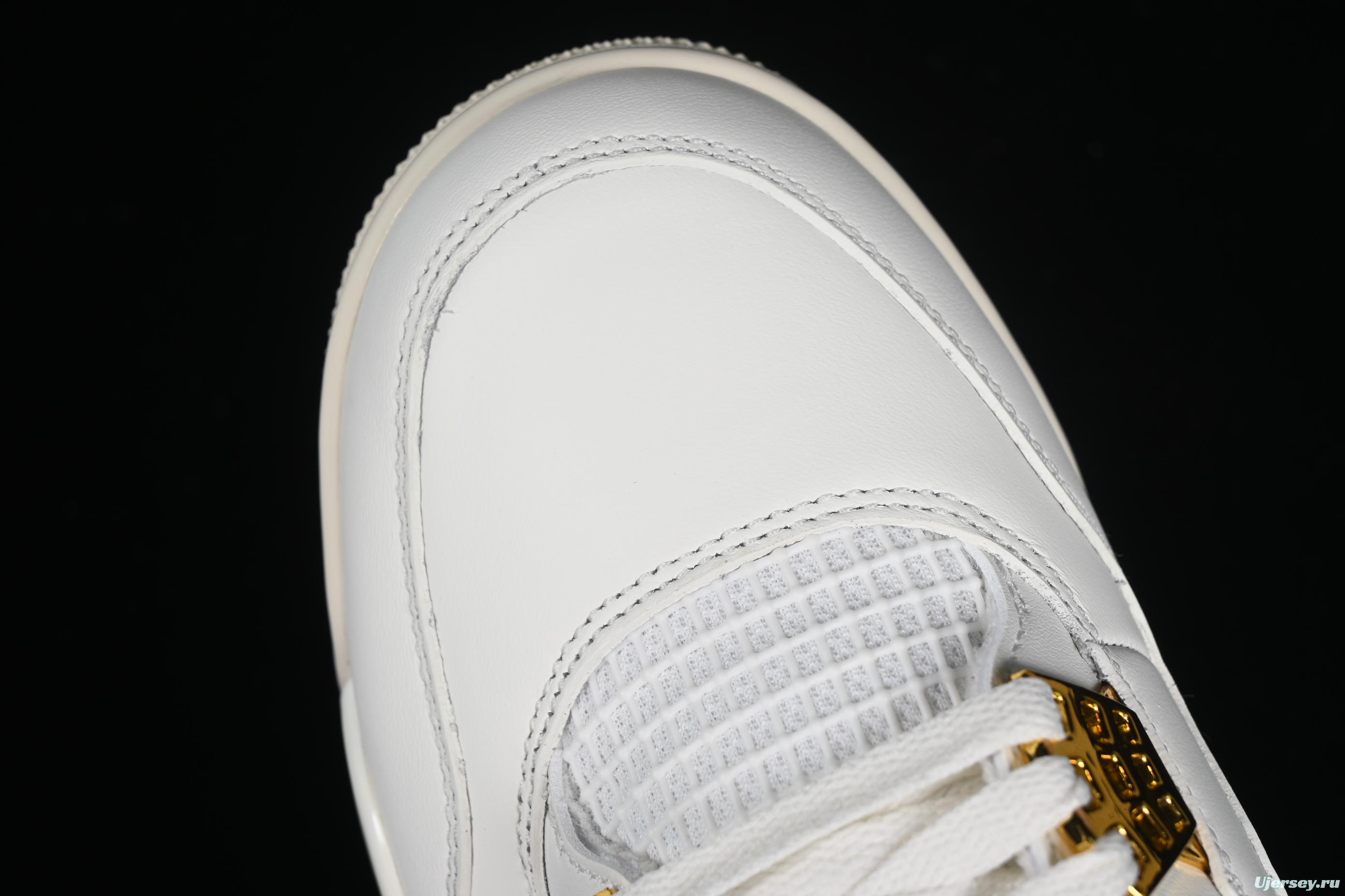 Nike Air Jordan 4 Retro Metallic Gold Basketball Shoes - AQ9129-170