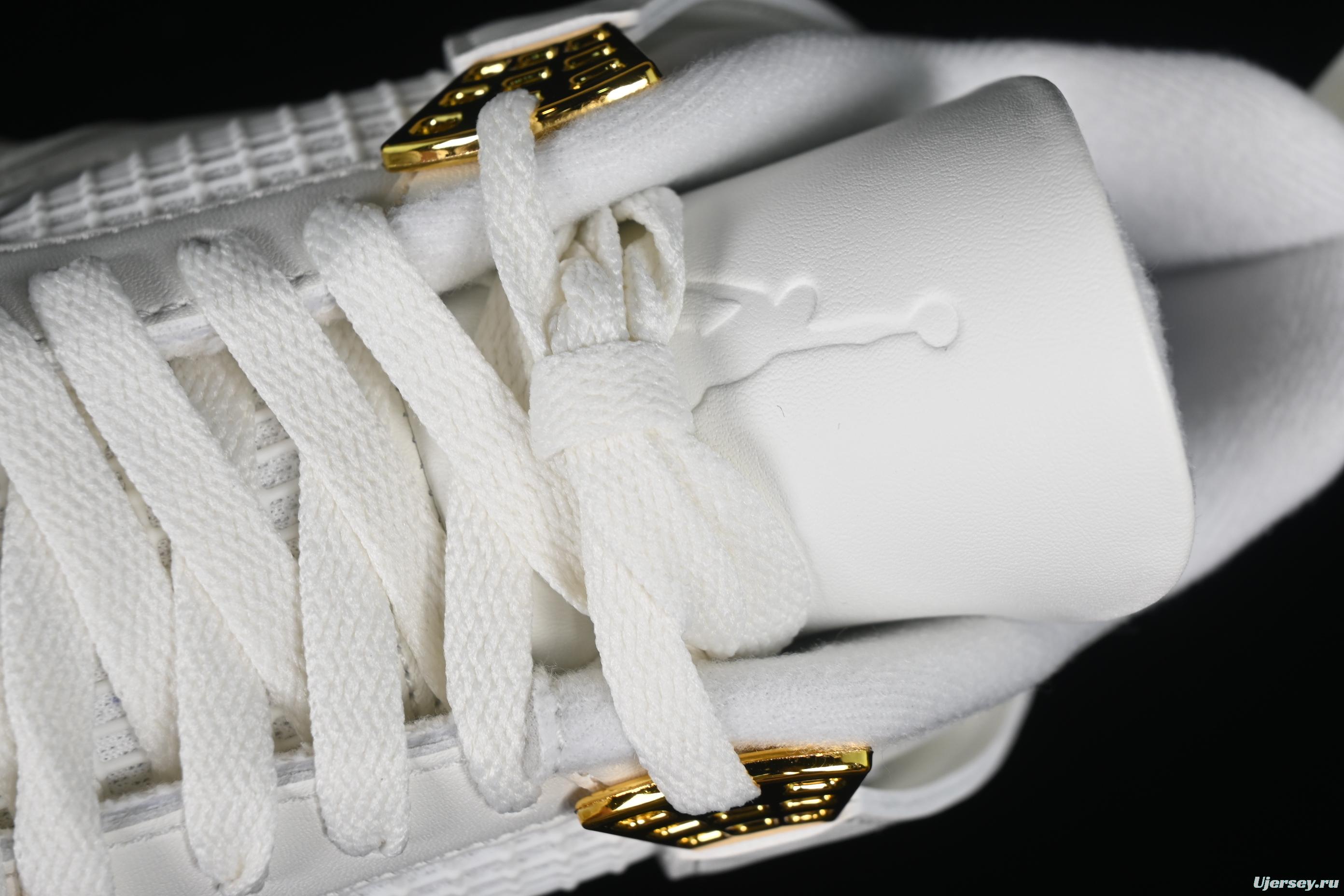 Nike Air Jordan 4 Retro Metallic Gold Basketball Shoes - AQ9129-170