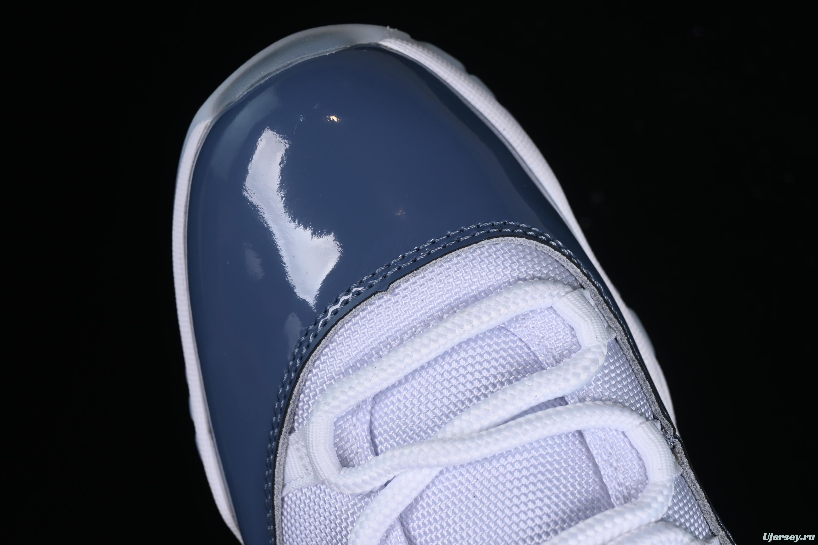 Nike Air Jordan 11 Low "Diffused Blue" Retro Basketball Shoes with Patent Leather Accents - FV5104-104
