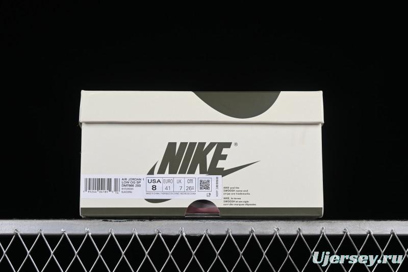 Nike Travis Scott x Air Jordan 1 Low OG Retro Sneakers DM7866-200