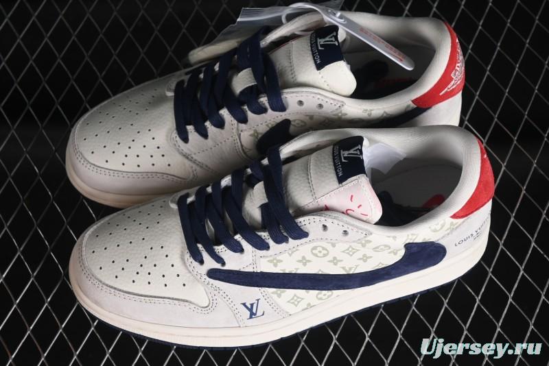 Nike Air Jordan 1 Low OG SP Travis Scott x Fragment Design Collaboration Sneakers - YQ2088-668