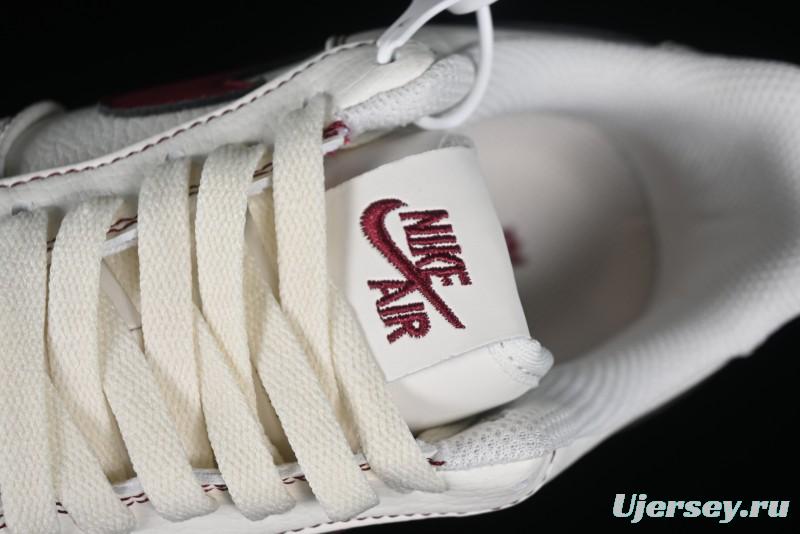 Nike Vlone x Air Force 1 '07 Low Collaboration Wine Red Casual Sneakers - AA5360-010