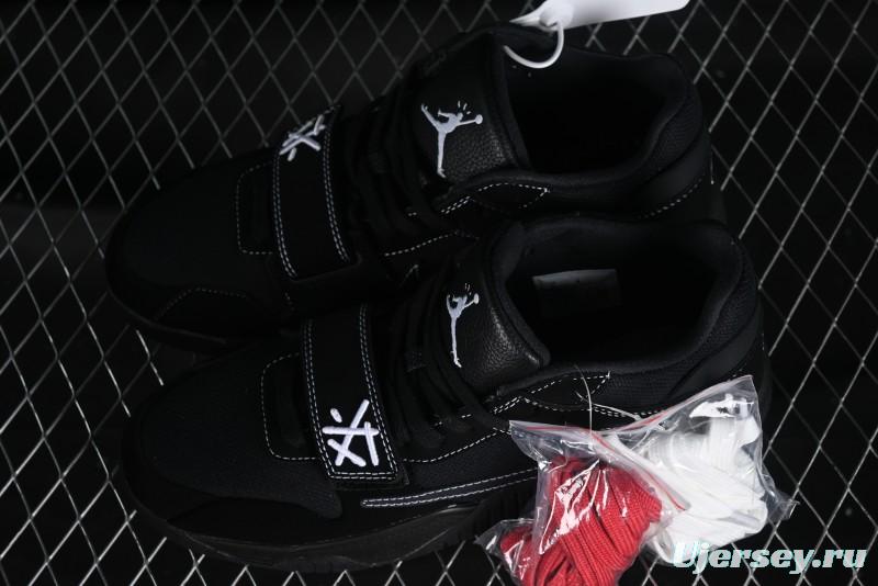 Nike Travis Scott x Jordan Cut The Check AJ1 Basketball Shoes with Velcro Strap - DR9317-001