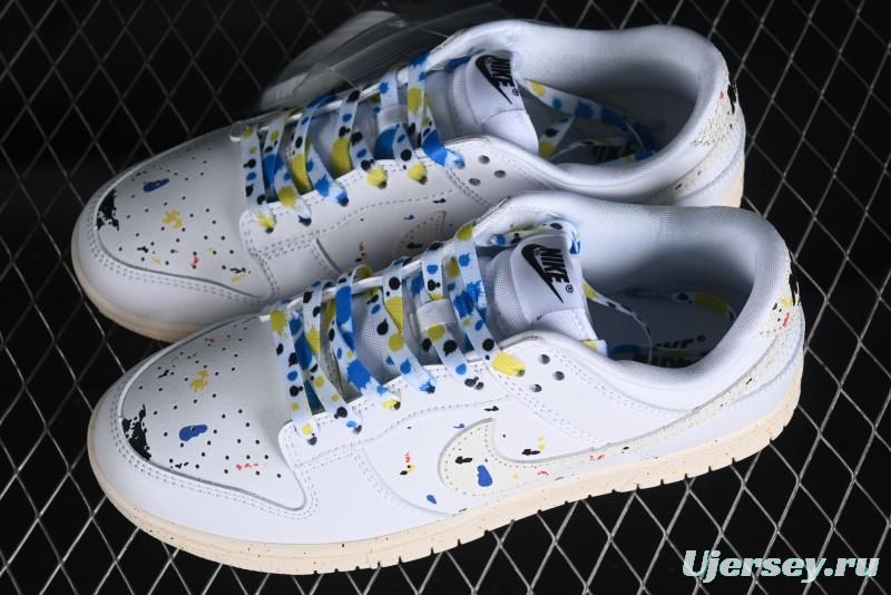 Nike SB Dunk Low Color Ink Splash Anniversary Custom Low-Top Casual Skate Shoes - FC2025-305