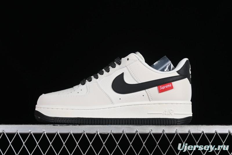 Supreme x Nike Air Force 1 '07 Low Casual Skate Shoes with Zoom Air Cushion - HD1968-009