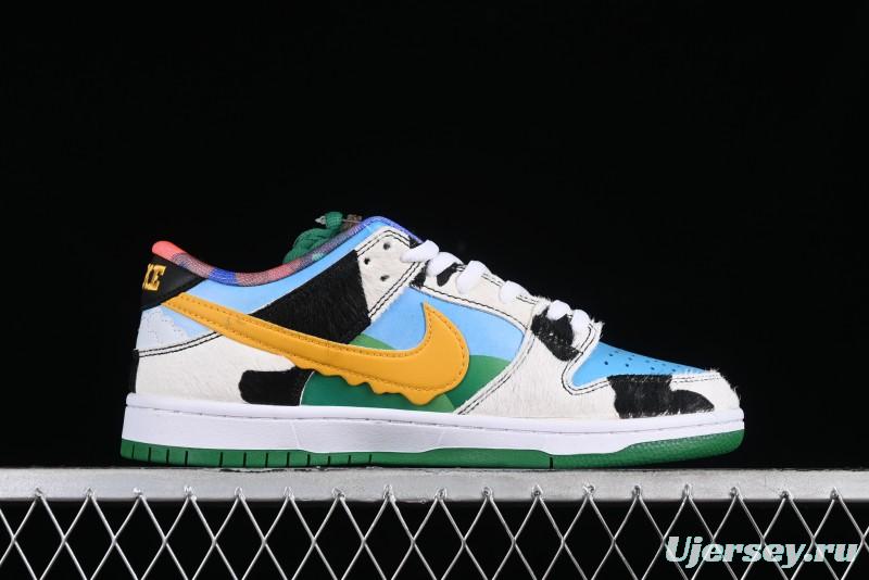 Nike Ben & Jerry's x Nike SB Dunk Low Pro QS "Chunky Dunky" Classic Casual Skate Shoes - CU3244-100