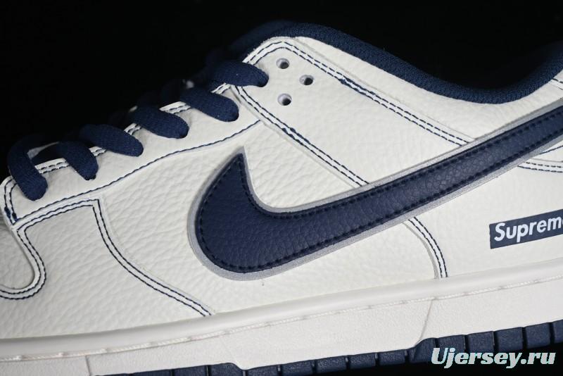 Supreme x Nike SB Dunk Low Deep Blue Colorway Low-Top Casual Skate Shoes - RM2308-238
