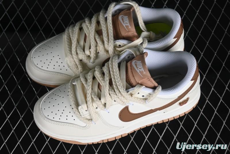 Nike Dunk Low Next Nature "Hemp" Mischievous Doll Soy Milk Bear Maillard Simple and Versatile SB Lace-Up Low-Top Casual Sneakers - DD1873-200
