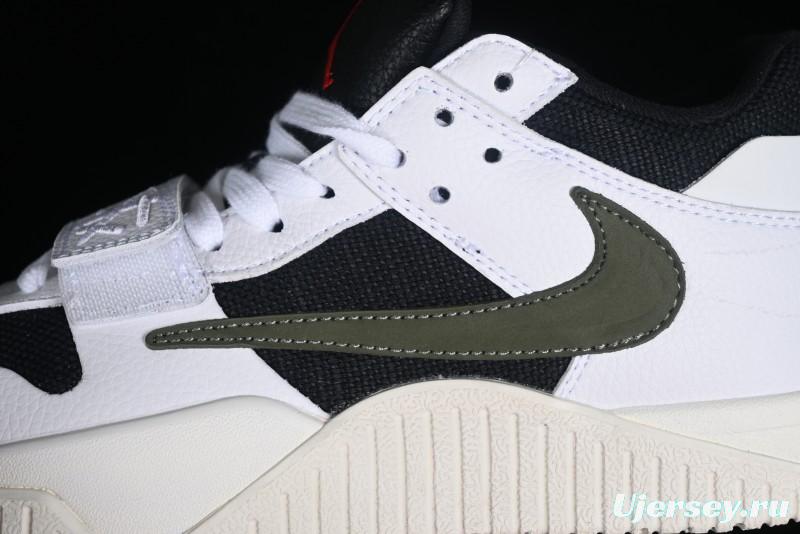 Nike Travis Scott x Jordan Cut The Check AJ1 Basketball Shoes with Velcro Strap - FZ8117-100