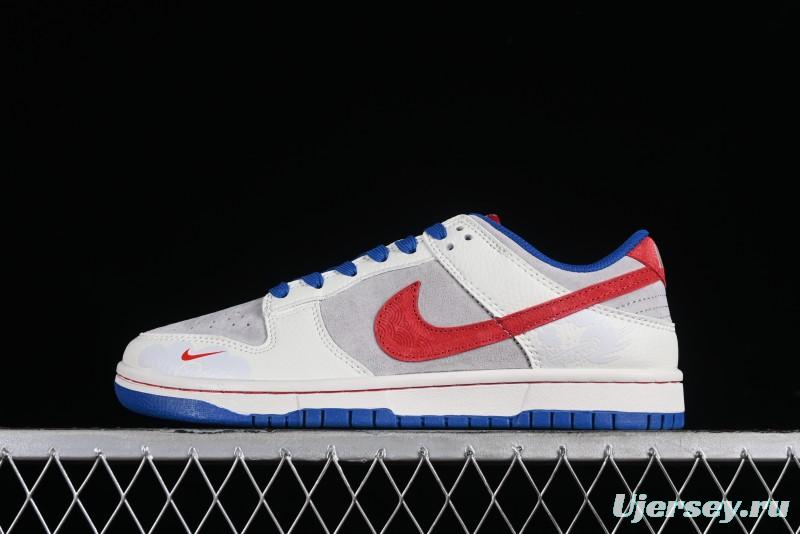 Nike SB Dunk Low Chinese New Year Limited Edition - Red Fortune Sky High Anniversary Premium Custom Low-Top Casual Sneakers - CR8033-504