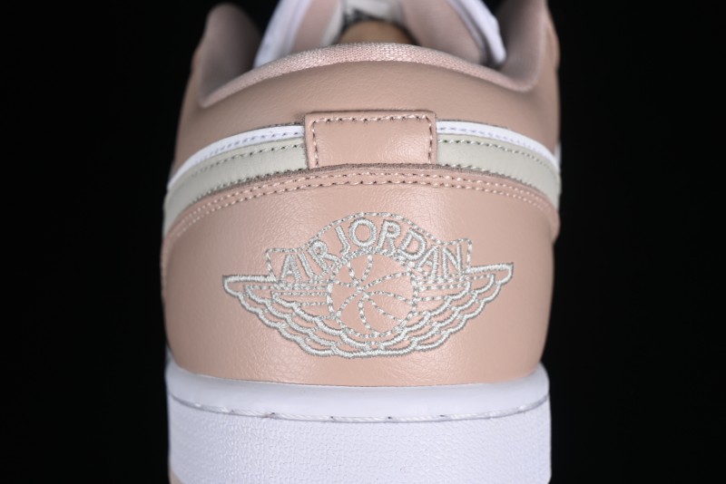 Nike Air Jordan 1 Low AJ1 White Pink Low-Top Casual Sneakers - DC0774-120