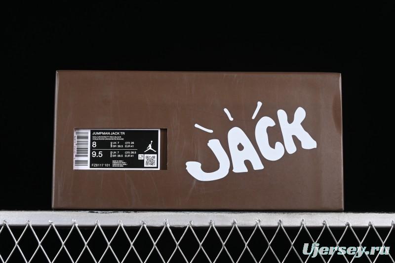 Nike Travis Scott x Jordan Jumpman Jack TR University Red Basketball Shoes - FZ8117-101