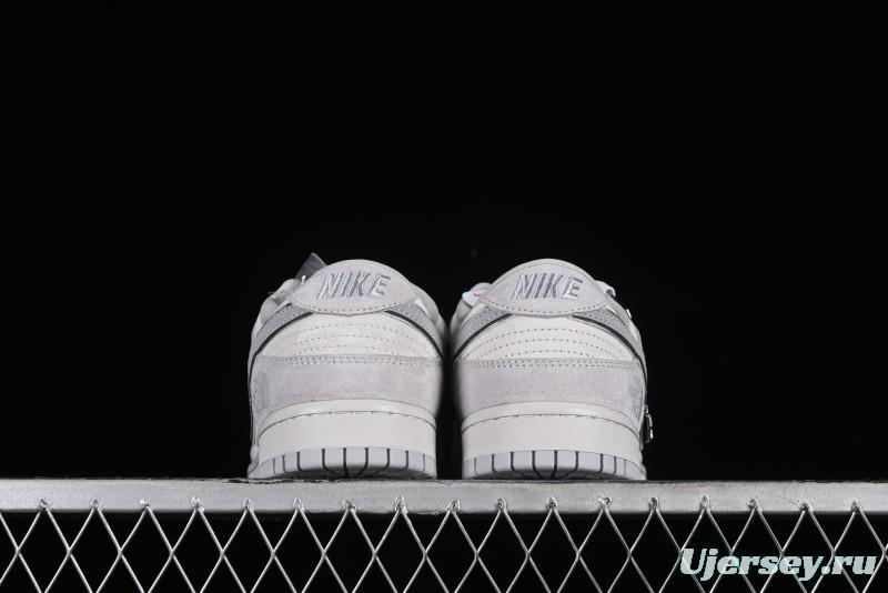 Nike Dunk Low The North Face CDG Collaboration - Light Grey Skateboarding Shoes - DQ1098-338
