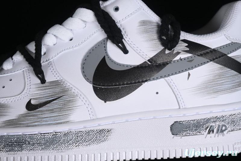 Nike Air Force 1 '07 Low Custom Anime Theme Spray Paint Swoosh Casual Sneakers - ZH0316-011