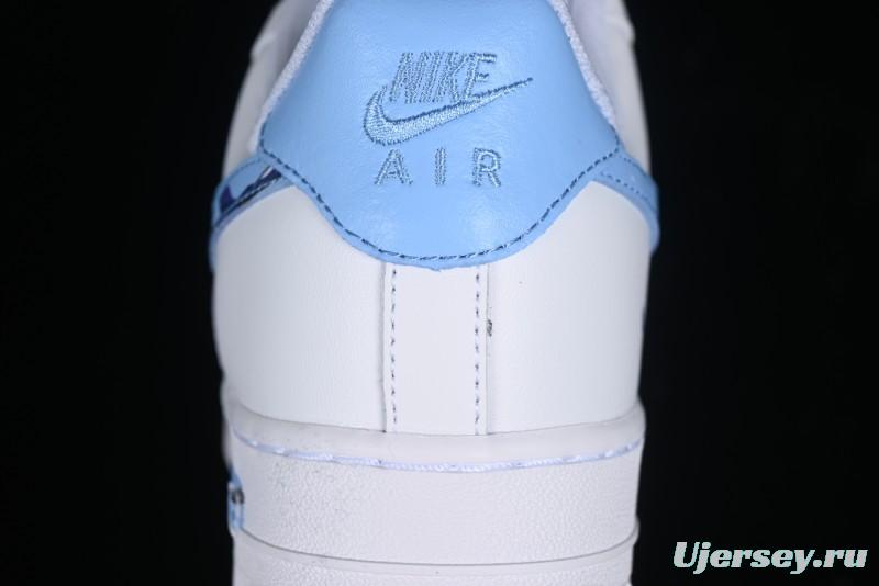 Nike Air Force 1 '07 Low Custom Chinese Style - Spring Cherry Blossom Casual Sneakers - DD8959-100