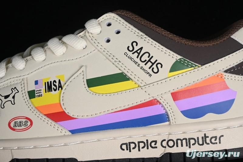 Nike SB Dunk Low Apple Colorway Low-Top Casual Skateboarding Shoes - MU0232-368