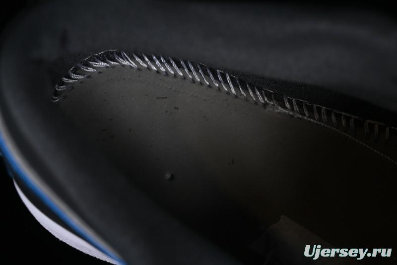 Nike Air Jordan 1 Low AJ1 Black Grey Blue Swoosh Low-Top Lifestyle Basketball Shoes - DC0774-040